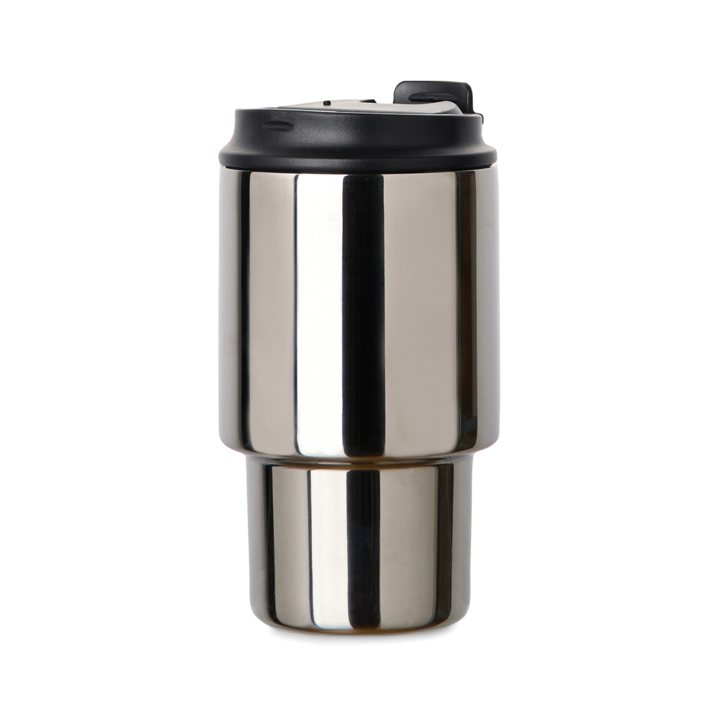 30% RCS-recycelter Edelstahl ToGo-Becher reflektierend