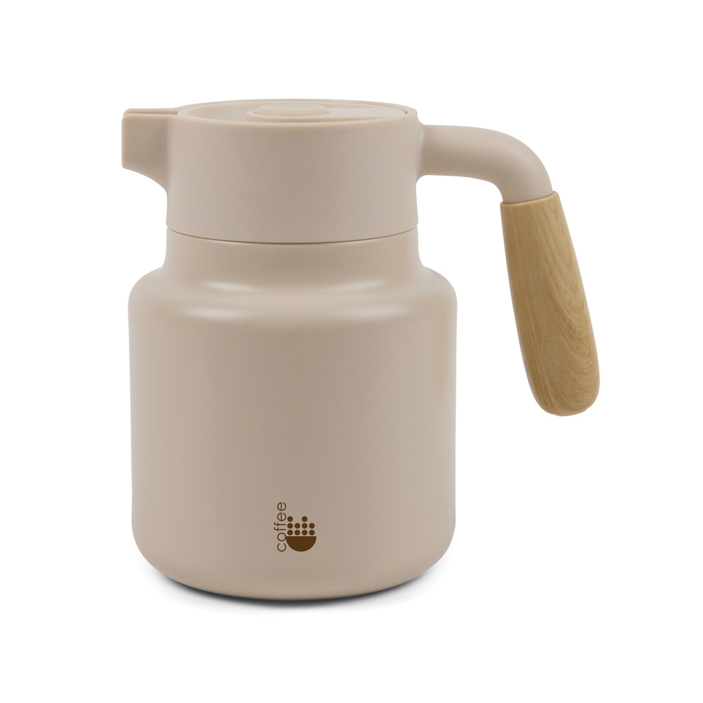 VINGA Arbe RCS Isolierkanne 1200 ml aus recyceltem Edelstahl – mit Lasergravur oder Tampondruck