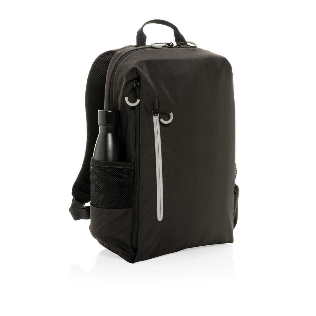 XD Xclusive Impact AWARE Lima 15,6 Zoll RFID Laptop-Rucksack aus recyceltem PET – bedruckbar