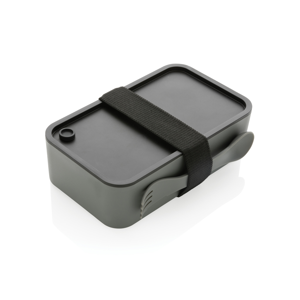XD Collection GRS RPP Lunchbox mit Göffel 1,2 L bedruckbar XD Collection GRS RPP Lunchbox mit Göffel 1,2 L bedruckbar