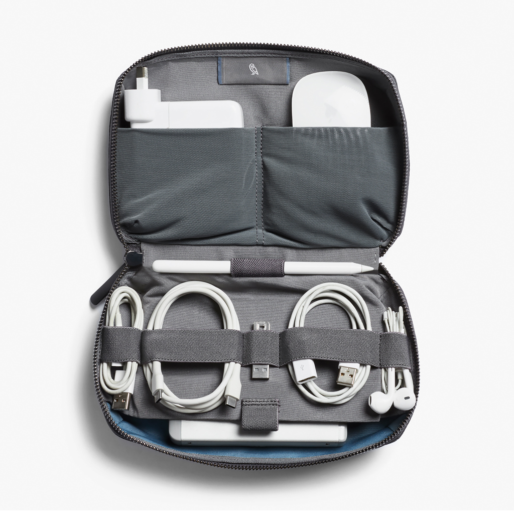 Bellroy Tech Kit – Technik-Organizer aus recyceltem PET, mit Logo bedruckbar