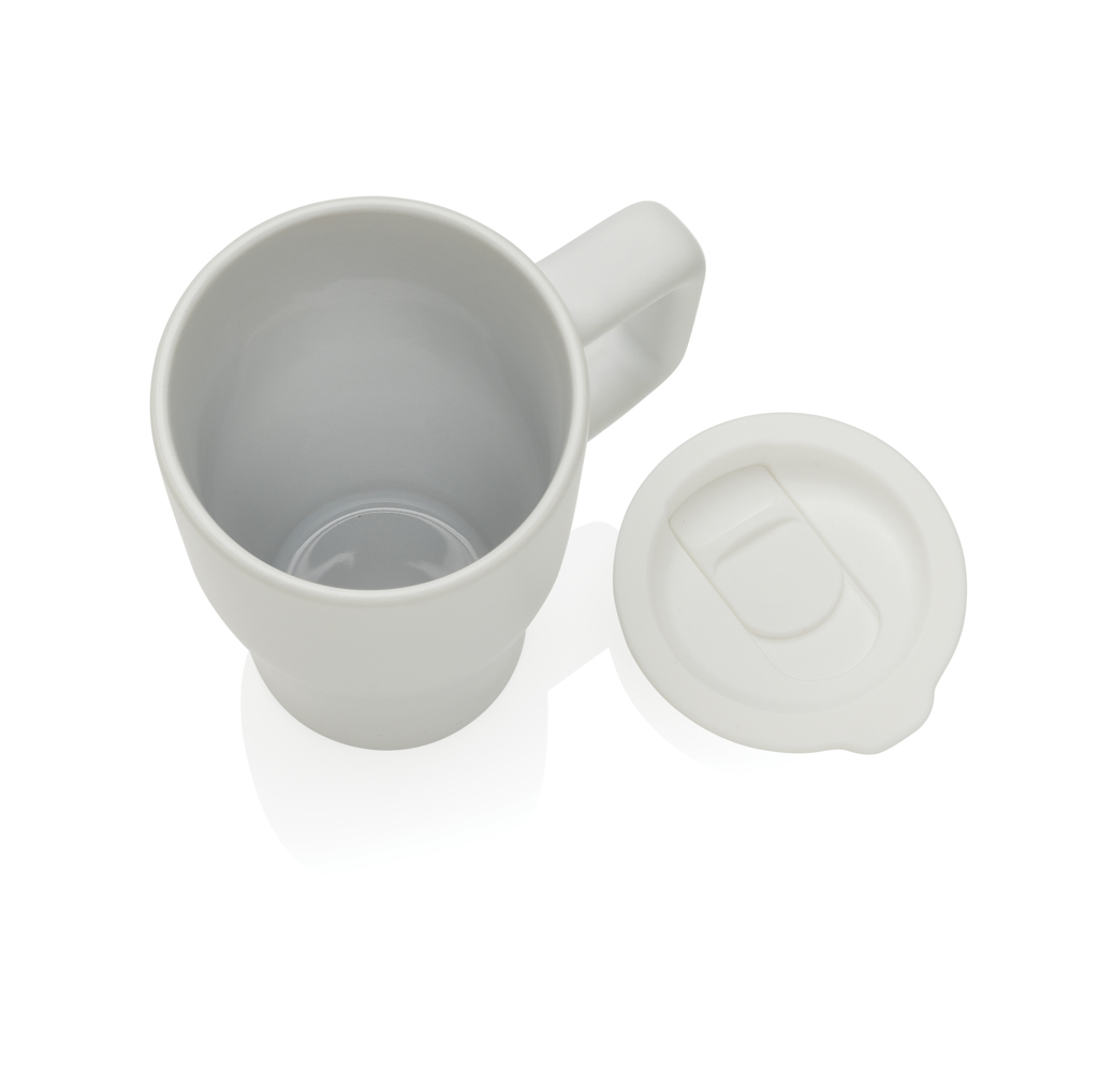 Keramik Luxe Quencher 490 ml Henkelbecher (XD Collection) – bedruckbar mit Logo