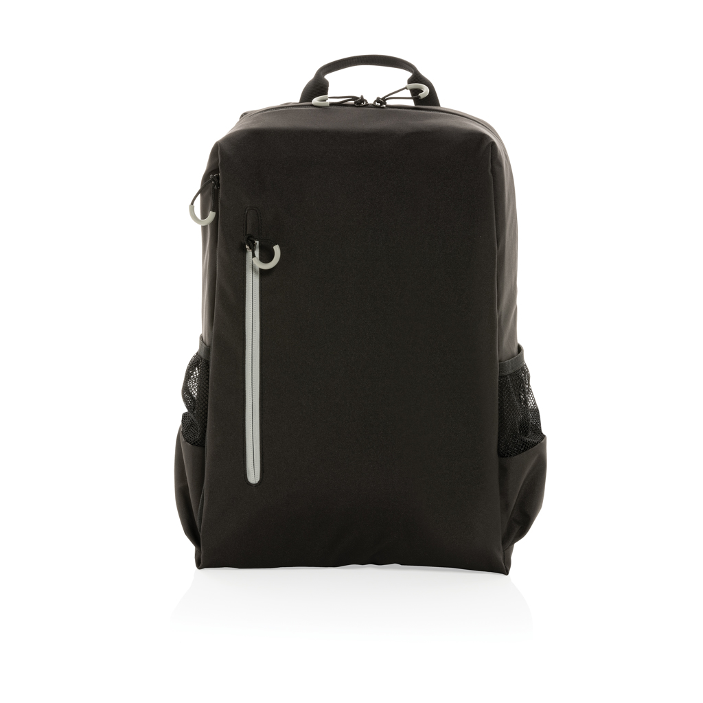 XD Xclusive Impact AWARE Lima 15,6 Zoll RFID Laptop-Rucksack aus recyceltem PET – bedruckbar