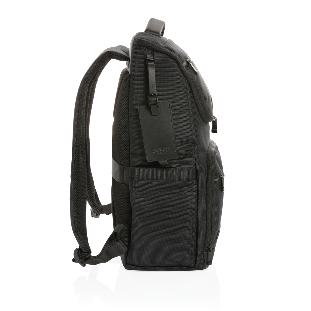 Swiss Peak Voyager 15.6" Laptop-Rucksack aus rPET, schwarz Swiss Peak Voyager 15.6" Laptop-Rucksack aus rPET, schwarz