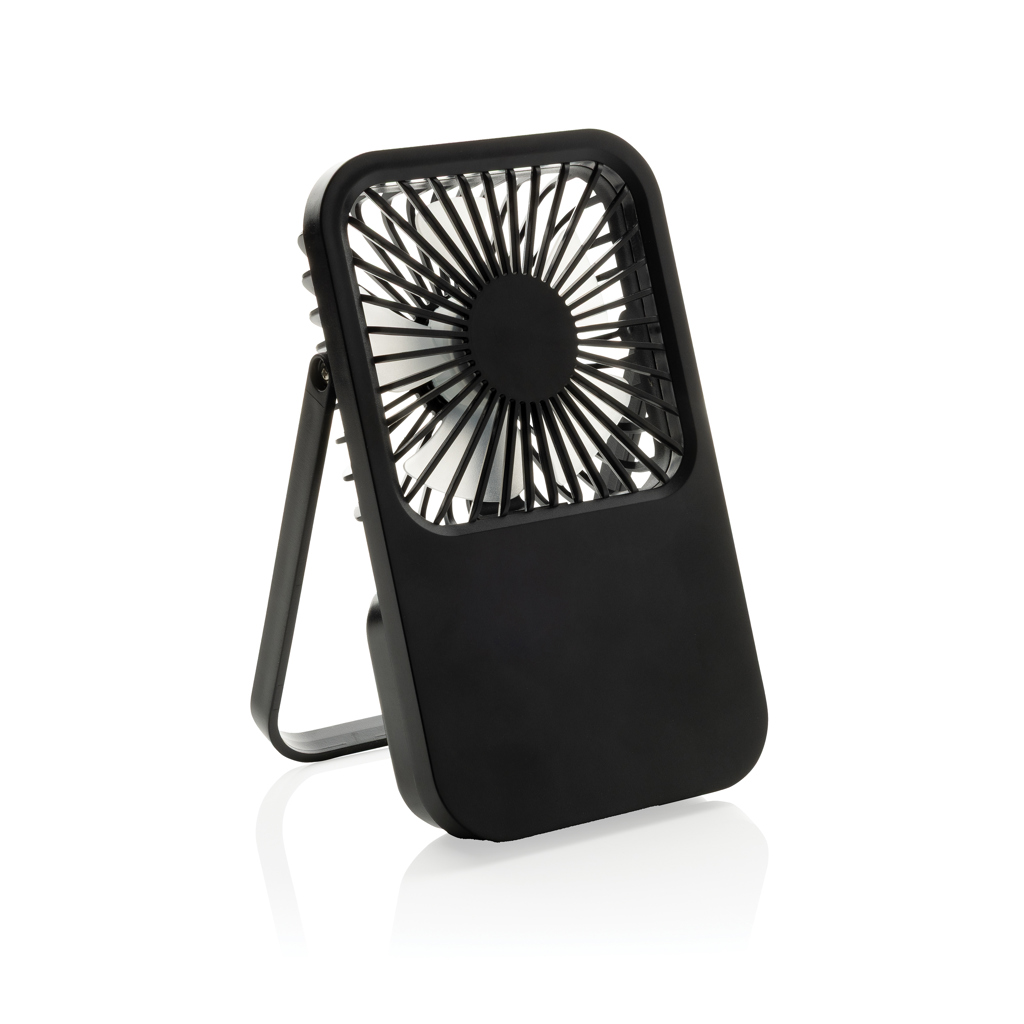 Aervina Tischventilator mit Akku, USB-C, 58% recyceltes ABS, mit Logo bedruckbar (XD Collection)