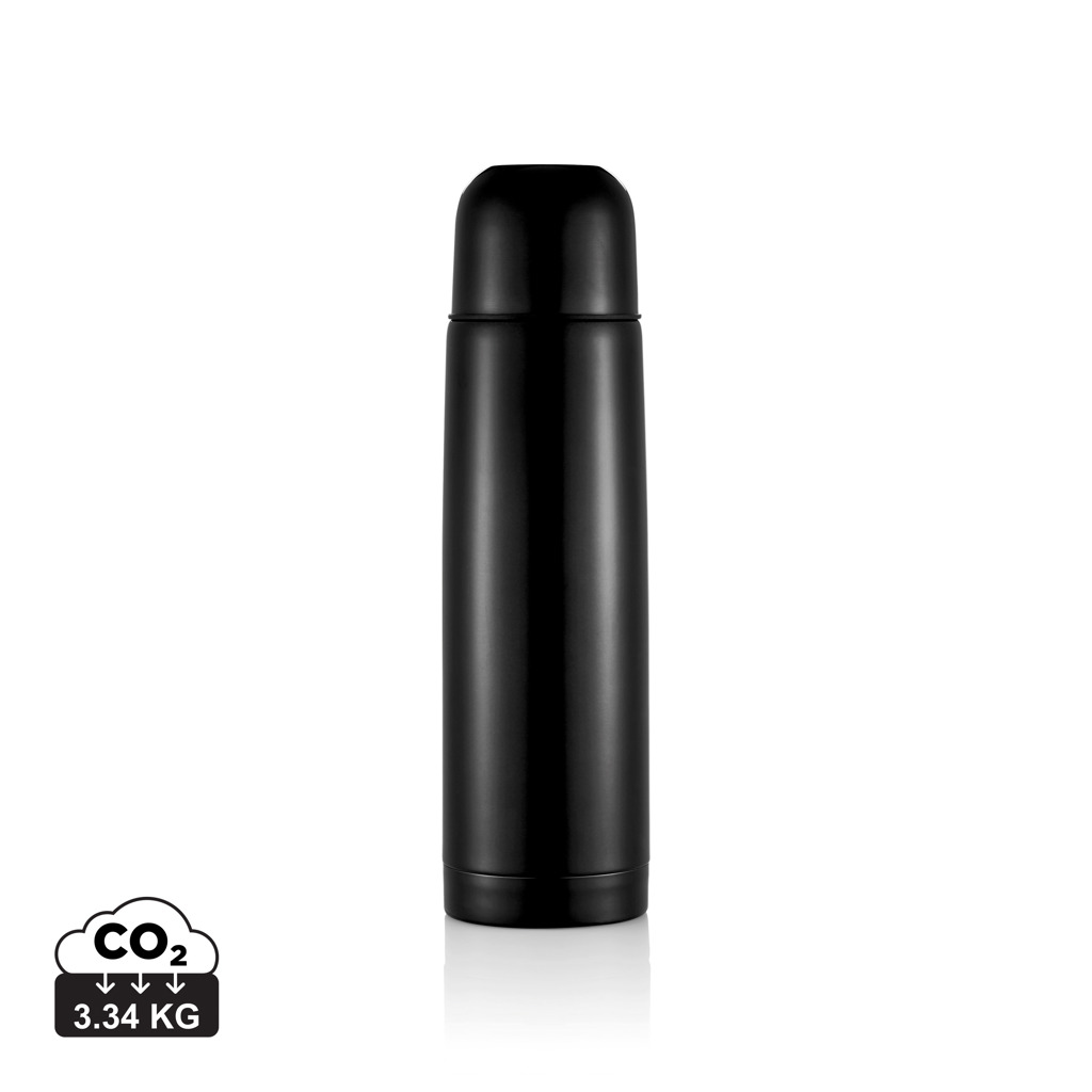 Edelstahl Isolierflasche 500 ml, vakuumisoliert - schwarz