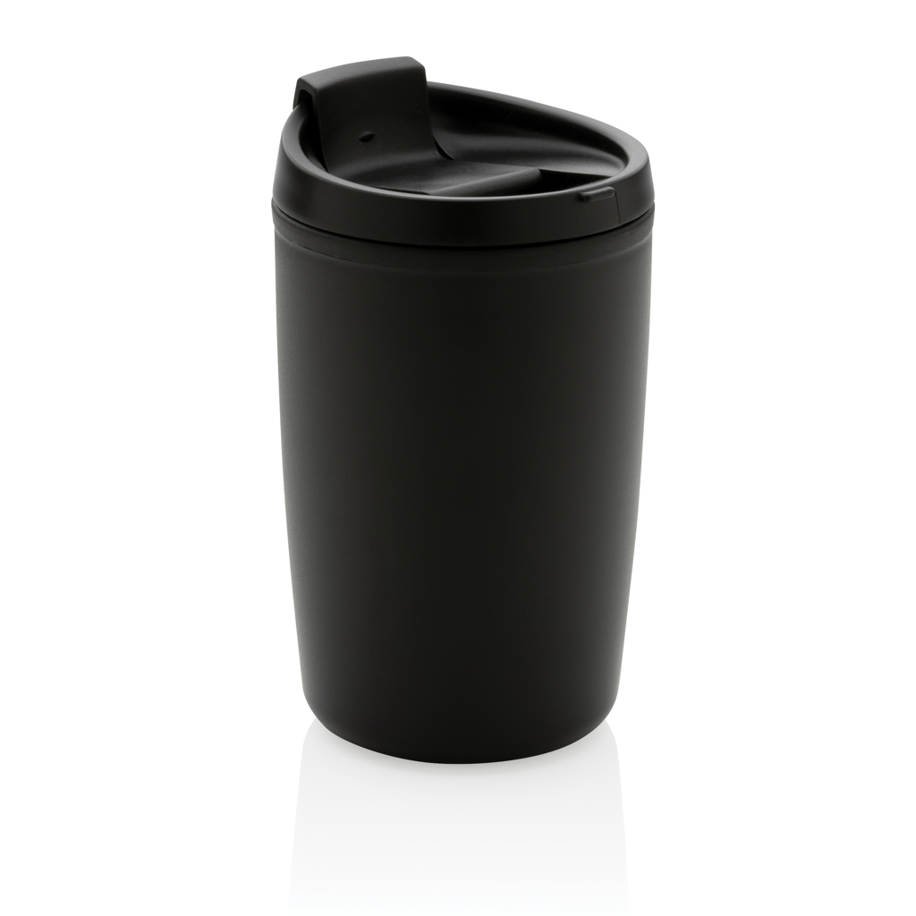 XD Collection GRS Recycling-PP-Becher mit Flip-Deckel, 300 ml