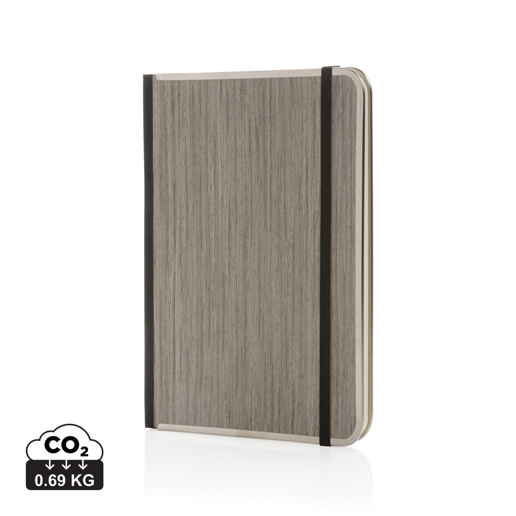 XD Collection Treeline A5 Notizbuch mit FSC-Holzeinband – mit Logo bedruckbar