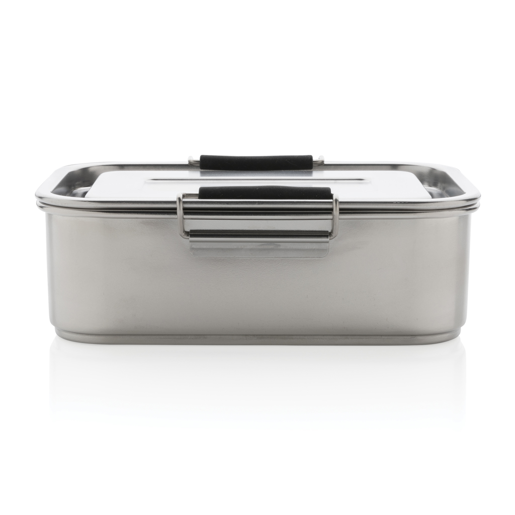 XD Collection Lunchbox aus RCS-Edelstahl, 0,8 L, auslaufsicher, mit Logo XD Collection Lunchbox aus RCS-Edelstahl, 0,8 L, auslaufsicher, mit Logo