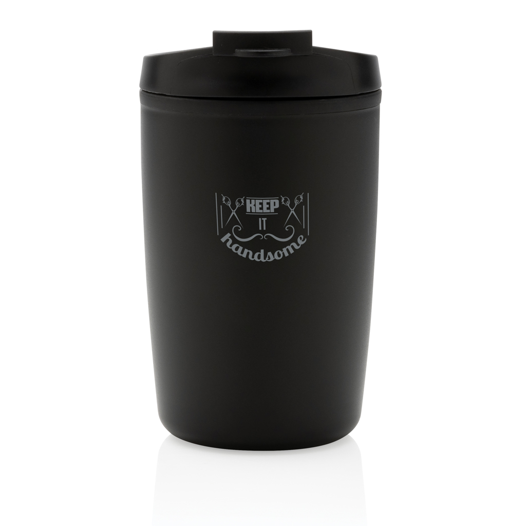 XD Collection GRS Recycling-PP-Becher mit Flip-Deckel, 300 ml XD Collection GRS Recycling-PP-Becher mit Flip-Deckel, 300 ml