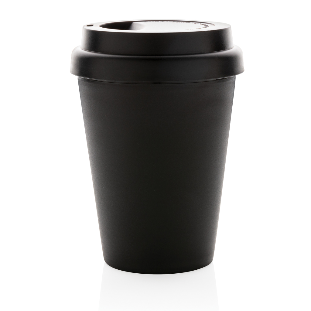 XD Collection Kaffeebecher doppelwandig 300 ml aus PP, bedruckbar XD Collection Kaffeebecher doppelwandig 300 ml aus PP, bedruckbar