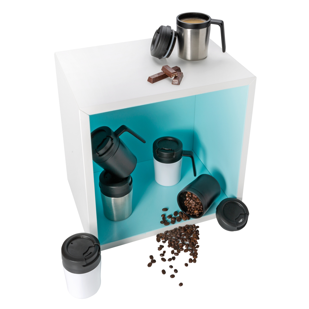 XD Xclusive Coffee-to-go-Becher 160 ml, doppelwandig, Edelstahl mit PP-Innenwand