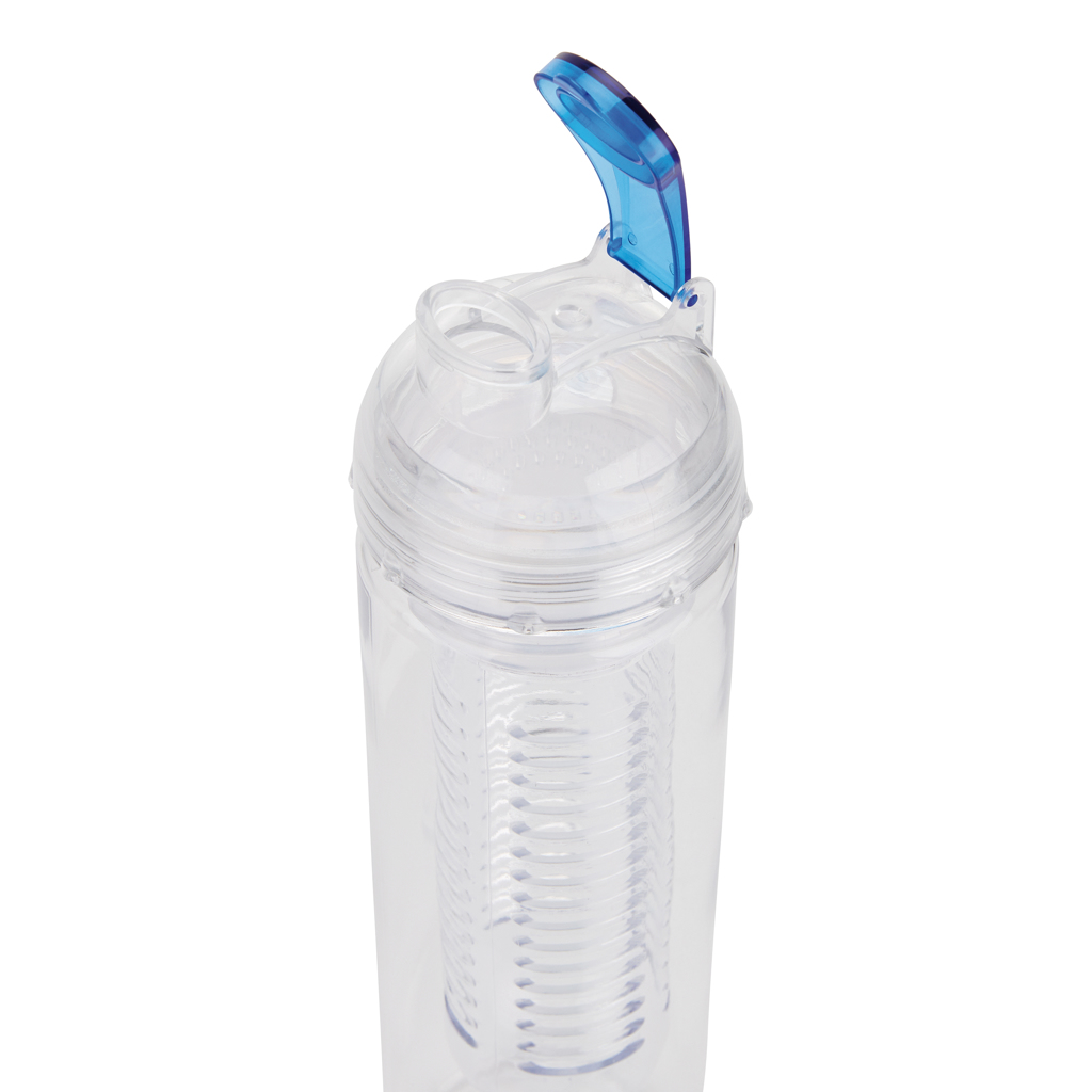 Tritan Wasserflasche 500ml mit Aromafach – blau Tritan Wasserflasche 500ml mit Aromafach – blau