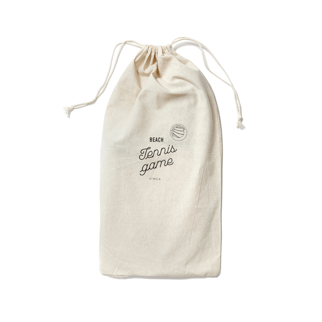 Vinga Colos Beach-Tennis-Set aus Pappelholz mit Logo-Veredelung Vinga Colos Beach-Tennis-Set aus Pappelholz mit Logo-Veredelung