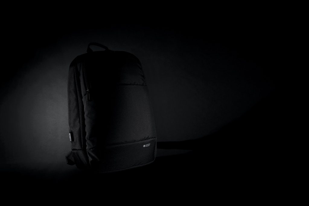 Swiss Peak AWARE Laptop-Rucksack 15,6 Zoll aus recyceltem PET, bedruckbar