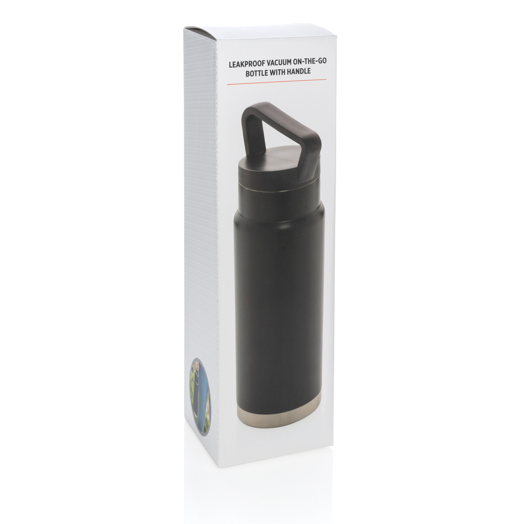XD Collection Vakuum-Flasche 650 ml mit Tragegriff, Edelstahl