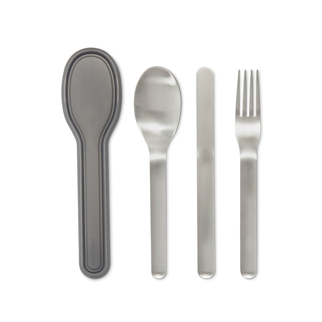 Black+Blum Besteck-Set 3-teilig Edelstahl im PP-Etui, BPA-frei, bedruckbar Black+Blum Besteck-Set 3-teilig Edelstahl im PP-Etui, BPA-frei, bedruckbar