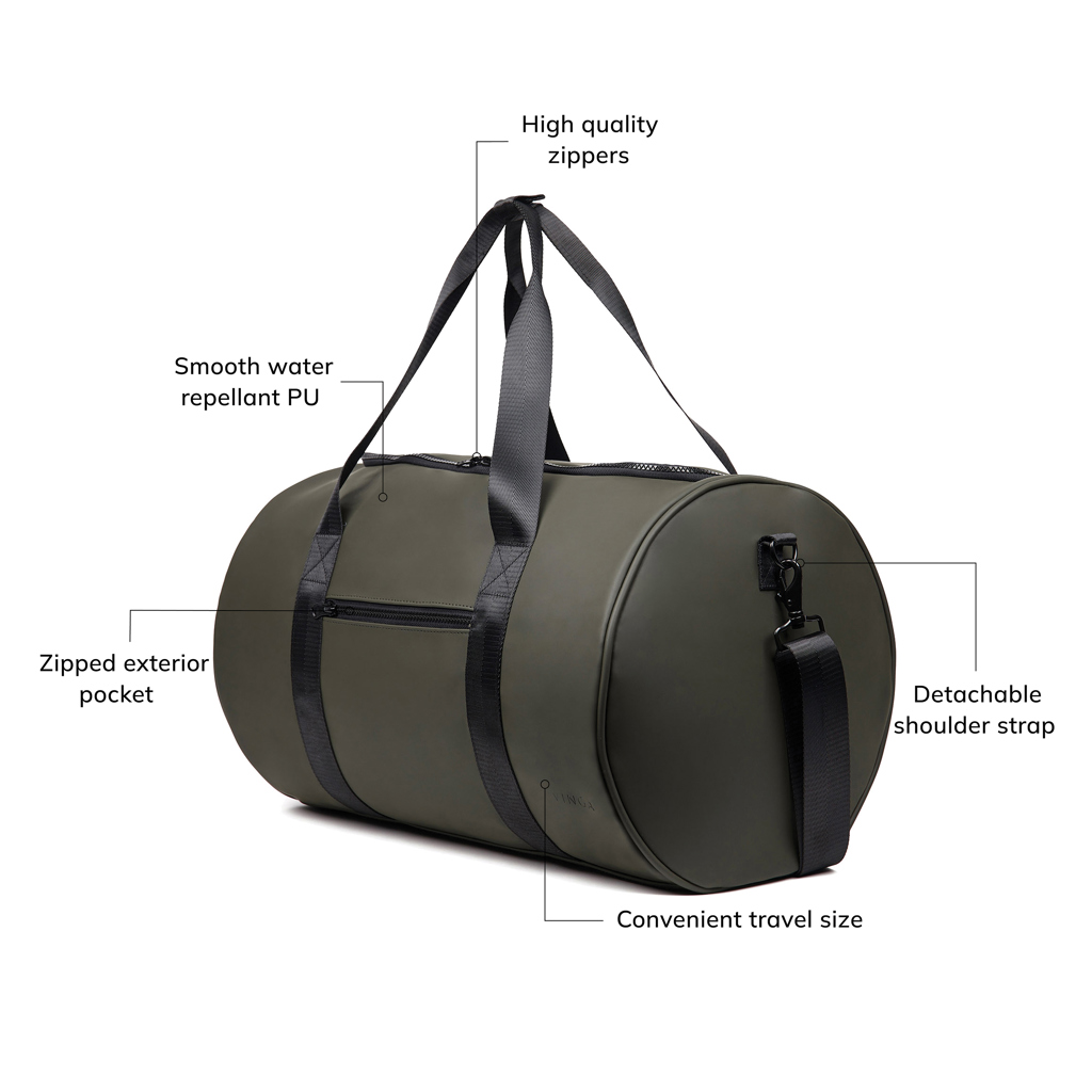 VINGA Baltimore Sporttasche aus Nubuck-PU, bedruckbar