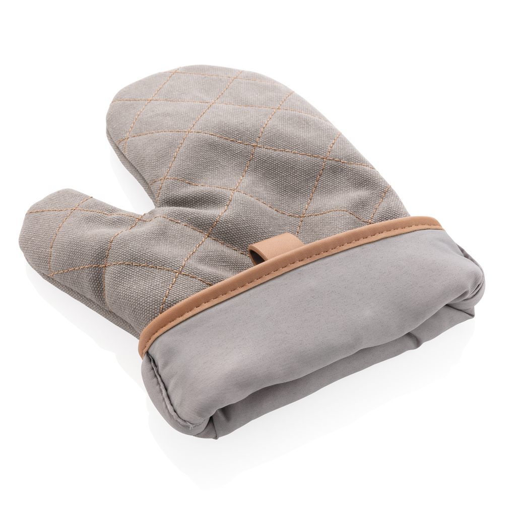 Gastro Canvas Ofenhandschuh 16oz – Hitzeschutz, schwarz