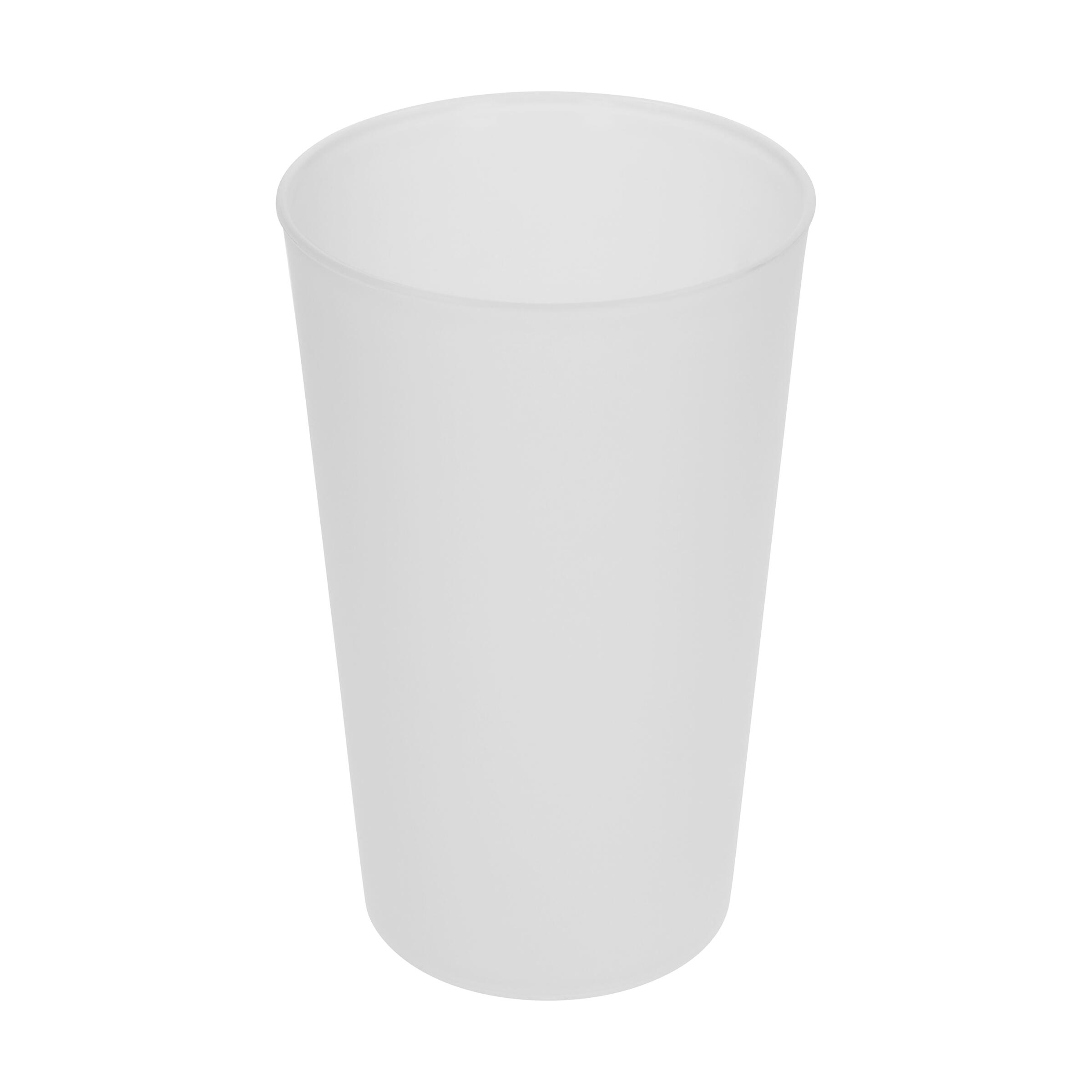 Trinkbecher "Mehrweg" 0,4 l – transparent-milchig Trinkbecher "Mehrweg" 0,4 l – transparent-milchig