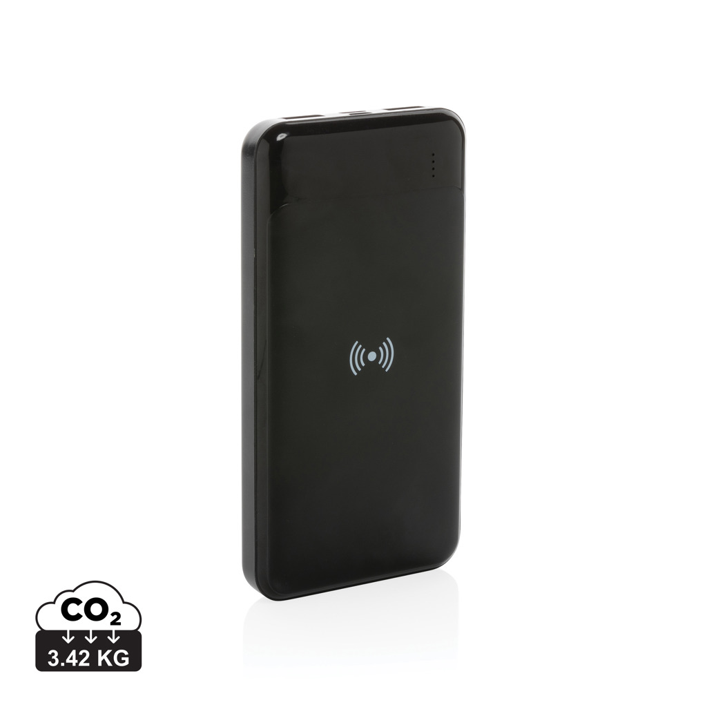 XD Collection Wireless Powerbank 8.000 mAh aus RCS-recyceltem ABS – bedruckbar