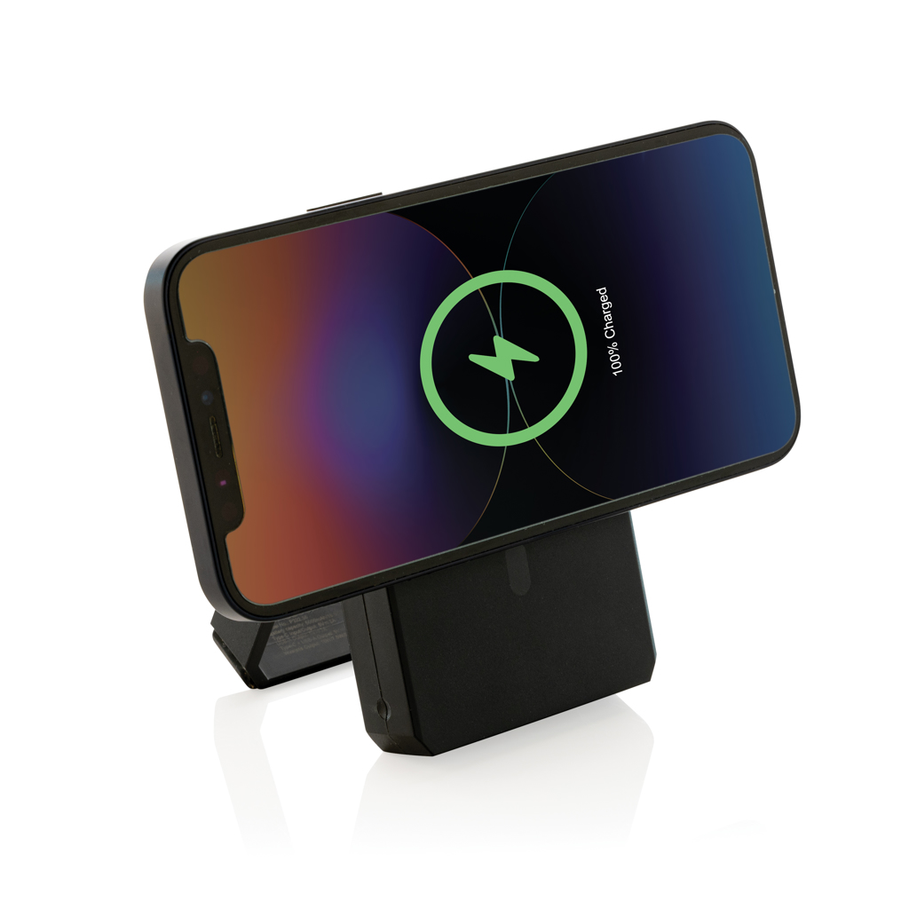 Skywave Solar-Powerbank 5000 mAh mit 10W Wireless Charging, recyceltes ABS, bedruckbar Skywave Solar-Powerbank 5000 mAh mit 10W Wireless Charging, recyceltes ABS, bedruckbar
