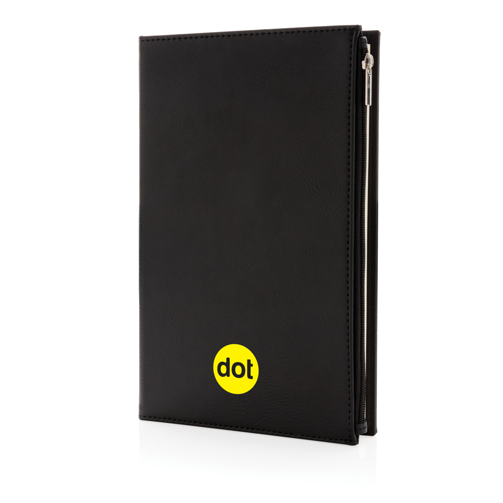 Swiss Peak A5 Notizbuch mit Zipper-Tasche, bedruckbar mit Logo