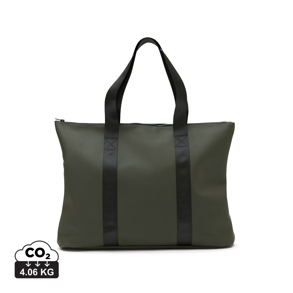 VINGA Baltimore Tote Bag aus Nubuk-PU mit Reißverschluss – bedruckbar VINGA Baltimore Tote Bag aus Nubuk-PU mit Reißverschluss – bedruckbar