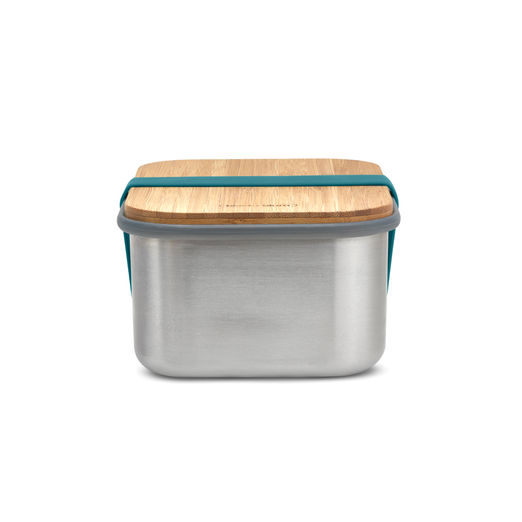 Black+Blum Sandwich-Box groß aus Edelstahl mit Bambusdeckel — bedruckbar Black+Blum Sandwich-Box groß aus Edelstahl mit Bambusdeckel — bedruckbar