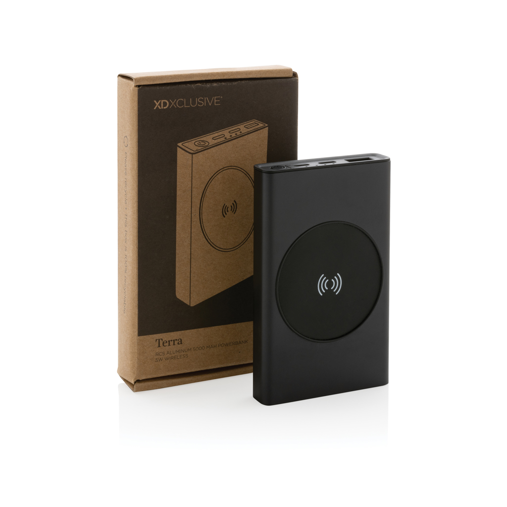 TerraCharge 5000mAh RCS Aluminium Powerbank - Exklusives Werbegeschenk für Events TerraCharge 5000mAh RCS Aluminium Powerbank - Exklusives Werbegeschenk für Events