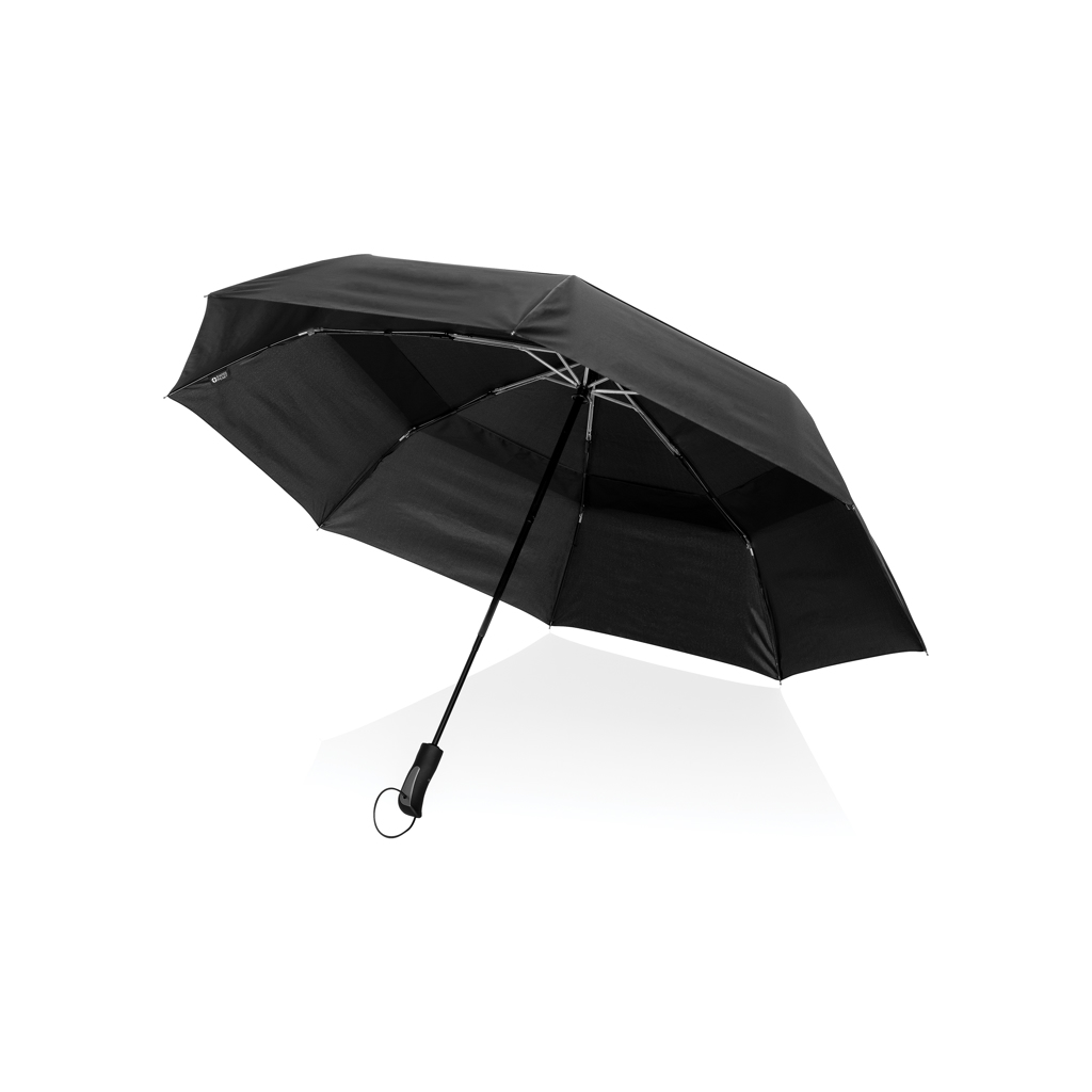 Swiss Peak AWARE Tornado 27" RPET Taschenschirm mit Logodruck Swiss Peak AWARE Tornado 27" RPET Taschenschirm mit Logodruck