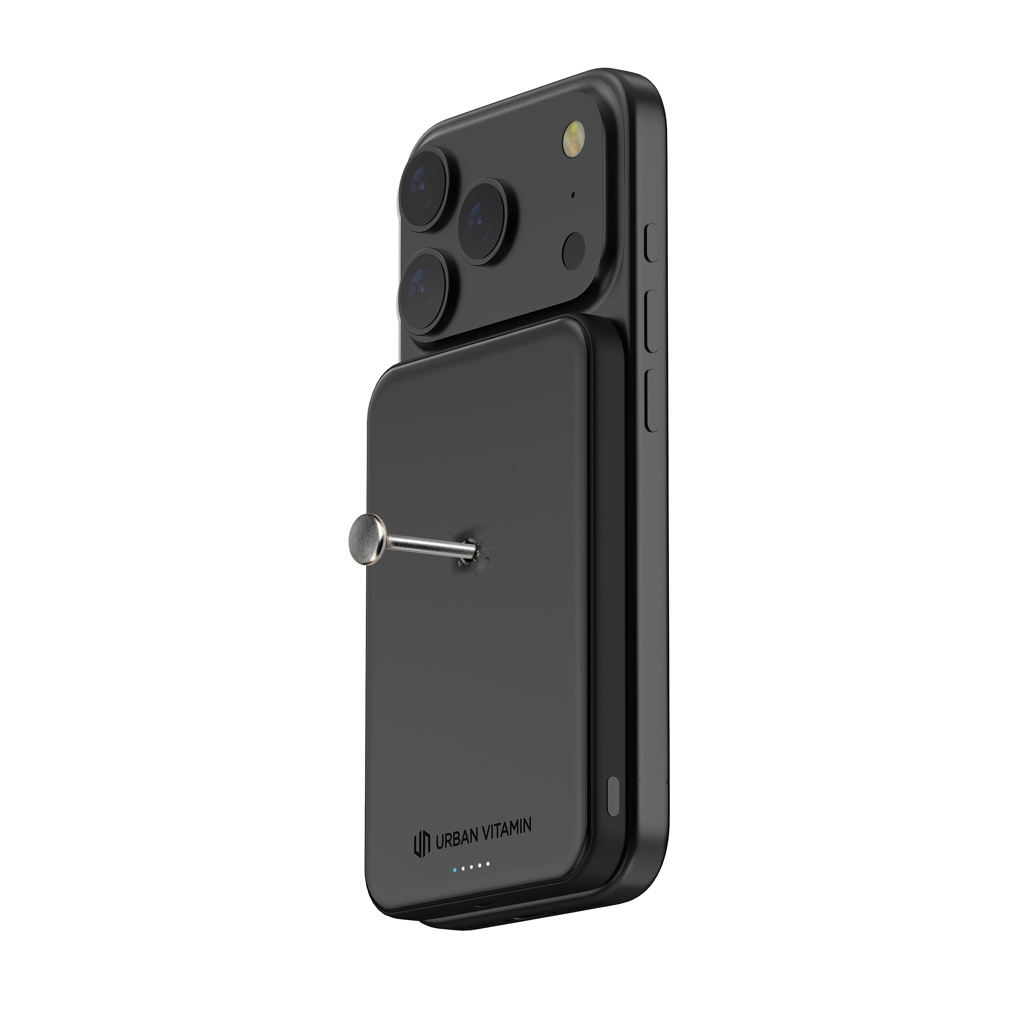 Urban Vitamin Pomona magnetische Powerbank 5000mAh Qi2.2 25W mit Logodruck