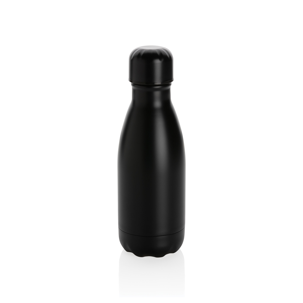 Edelstahl Trinkflasche vakuumisoliert 260 ml – schwarz Edelstahl Trinkflasche vakuumisoliert 260 ml – schwarz