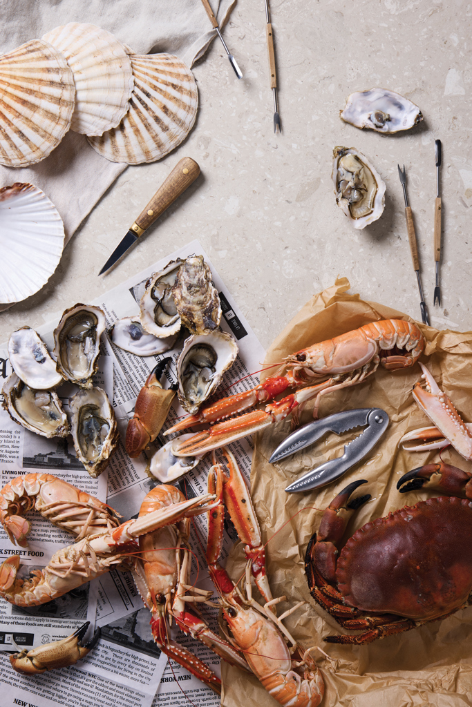 Vinga Story of Seafood Besteckset Edelstahl FSC-Eschenholz