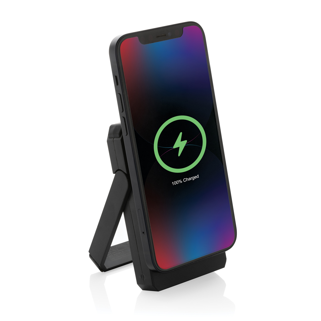 Skywave Solar-Powerbank 5000 mAh mit 10W Wireless Charging, recyceltes ABS, bedruckbar Skywave Solar-Powerbank 5000 mAh mit 10W Wireless Charging, recyceltes ABS, bedruckbar