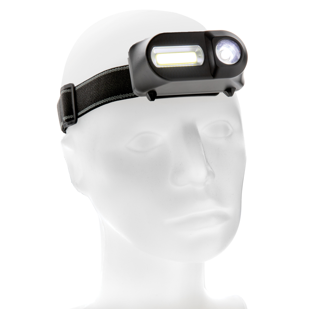 XD Collection COB und LED Stirnlampe mit Tampondruck