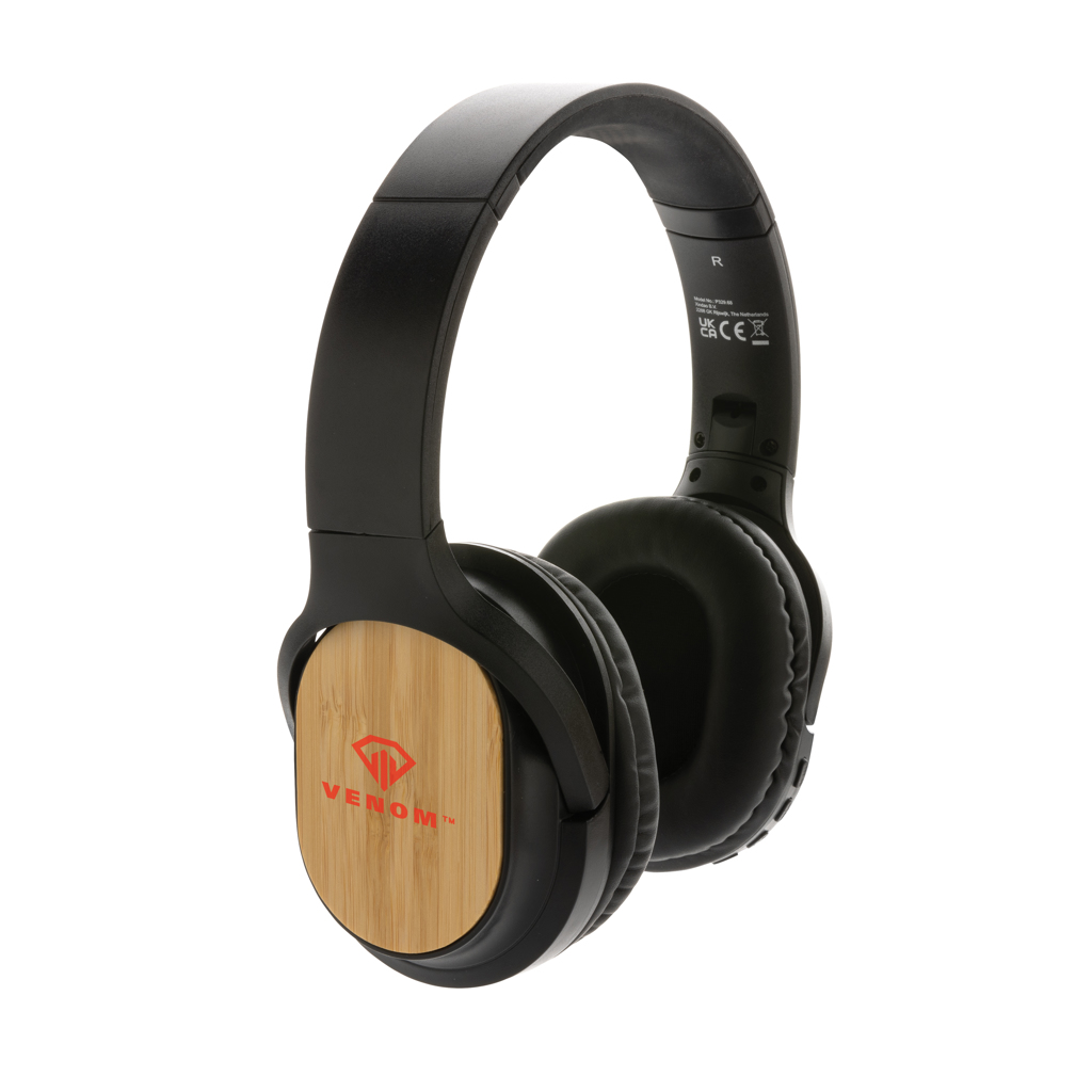 Elite Bluetooth-Kopfhörer aus RCS-ABS und FSC-Bambus, faltbar