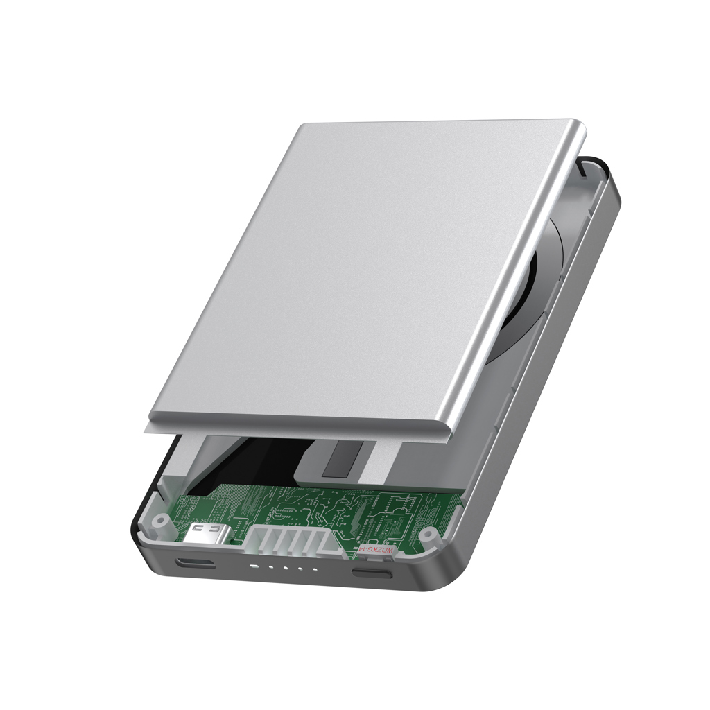 Urban Vitamin Marin Magnet-Powerbank 5.000 mAh, 15 W kabellos – mit Logo gravierbar Urban Vitamin Marin Magnet-Powerbank 5.000 mAh, 15 W kabellos – mit Logo gravierbar