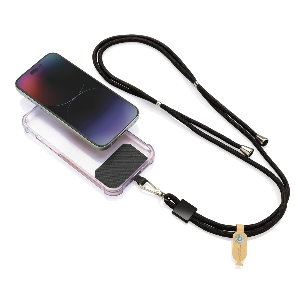 CarryLoop rPET Handyband RCS-zertifiziert, schwarz