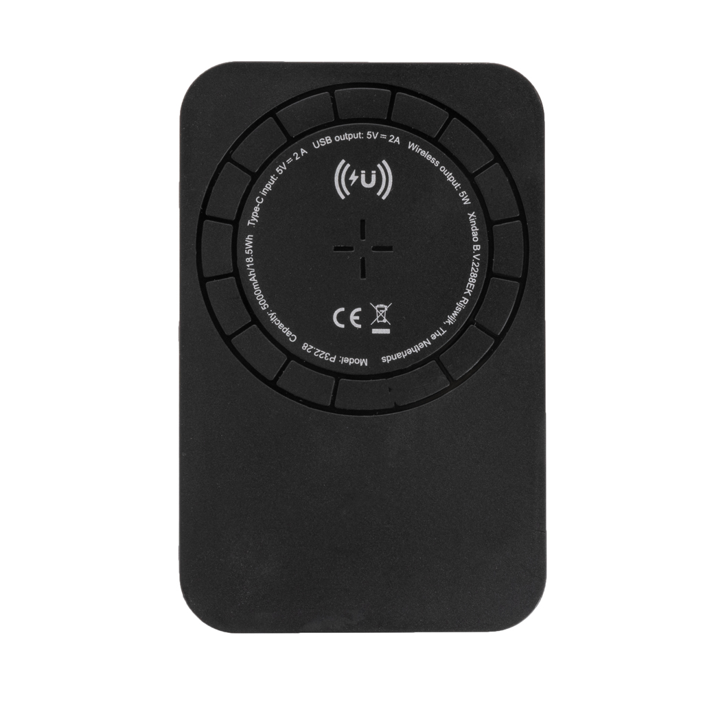 XD Collection Magnetische Wireless Powerbank 5.000 mAh mit Logo bedruckbar