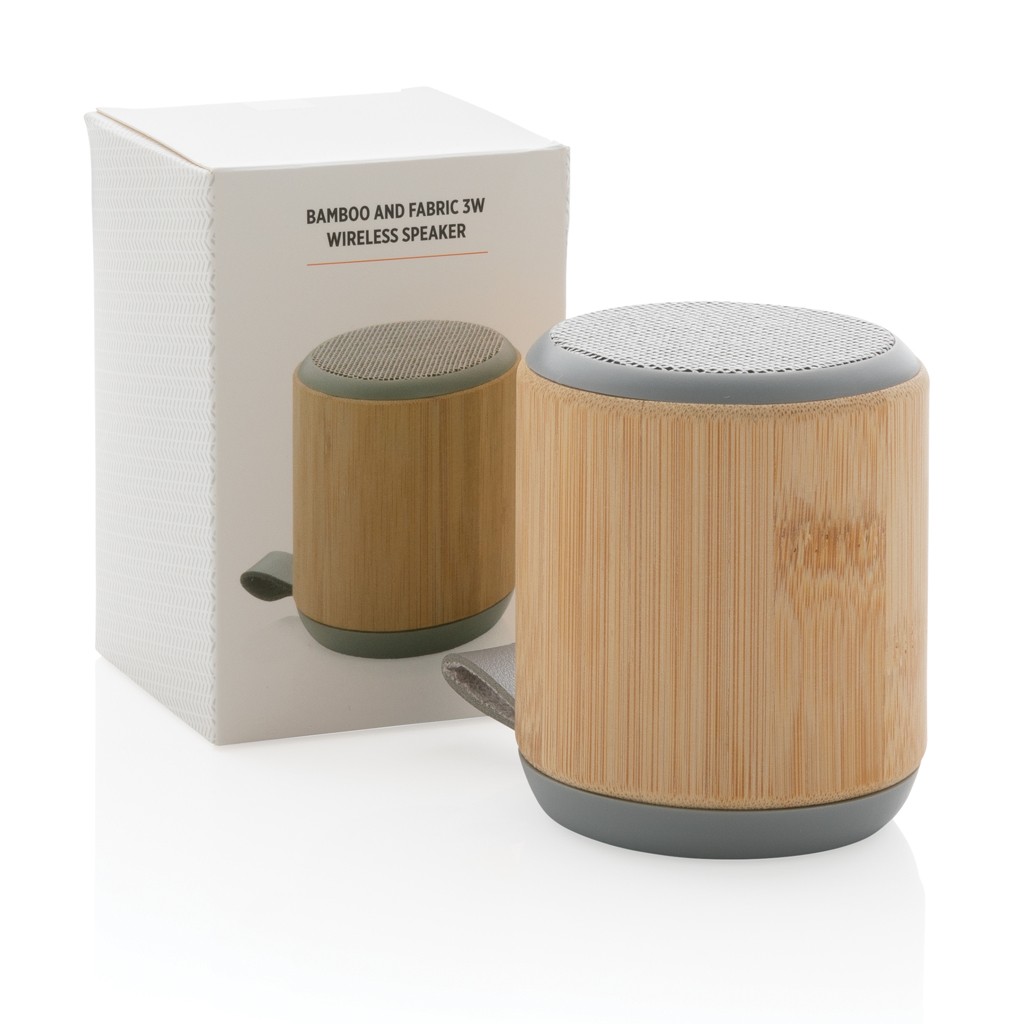 XD Collection Bambus-Bluetooth-Lautsprecher 3W mit Logo-Gravur
