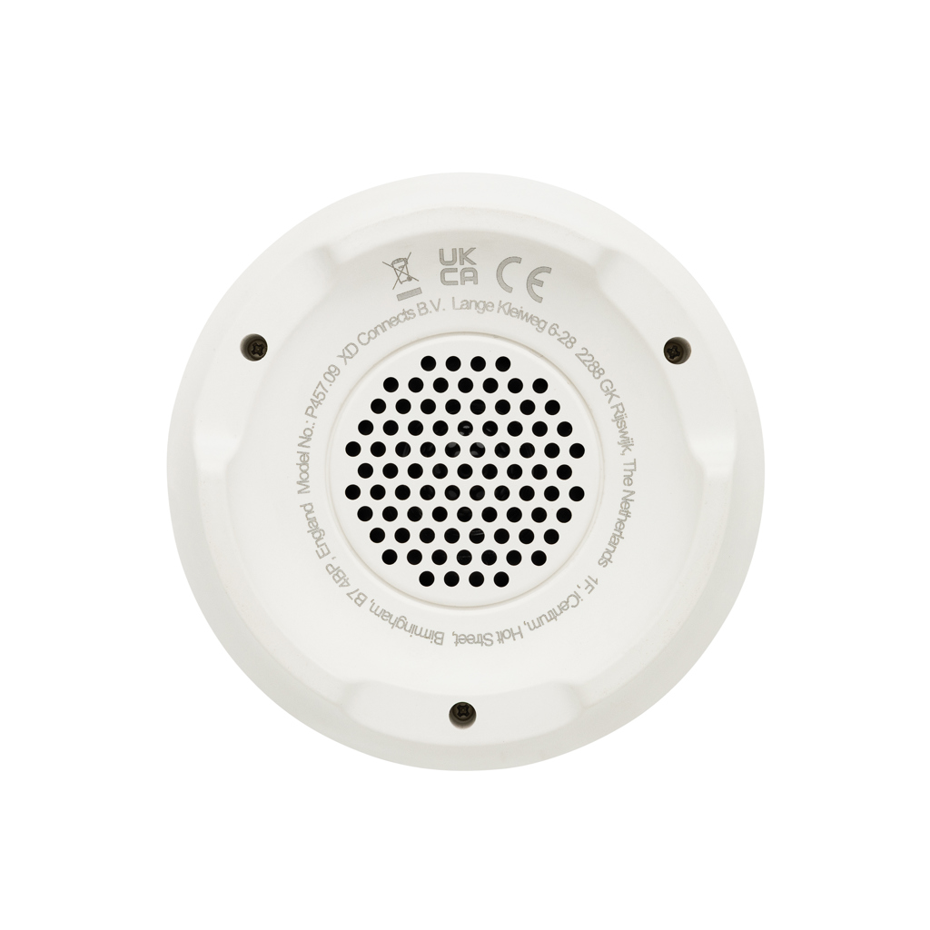 XD Collection Flora White-Noise-Lautsprecher mit 41 % Recyclinganteil, bedruckbar mit Logo