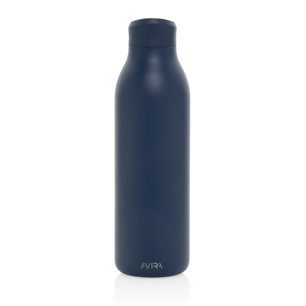Avira Alok 360 Klick-Trinkflasche 600 ml aus RCS-zertifiziert recyceltem Edelstahl mit Logo bedruckbar