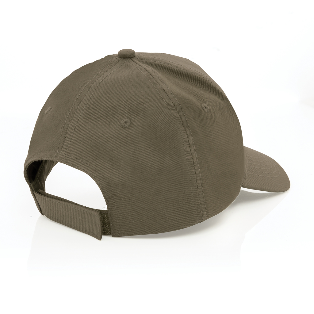 Impact 5-Panel Cap aus recyceltem Baumwoll-Polyester-Twill mit AWARE Tracer – bedruckbar Impact 5-Panel Cap aus recyceltem Baumwoll-Polyester-Twill mit AWARE Tracer – bedruckbar