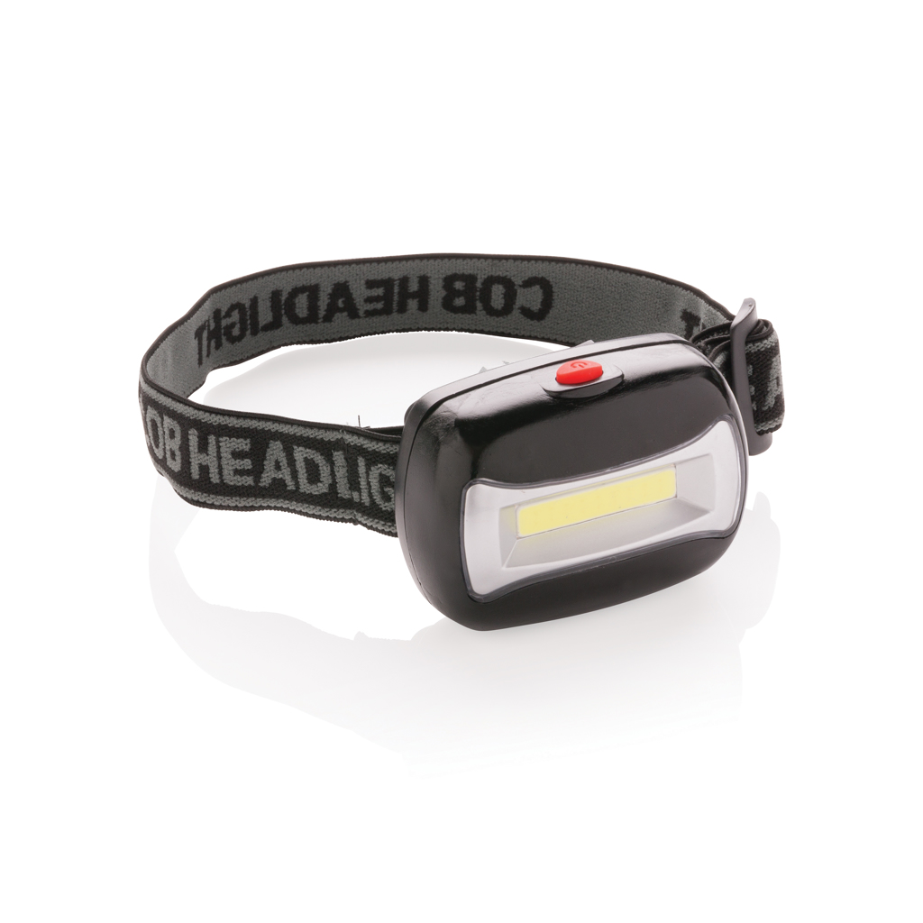 XD Collection COB Kopflampe mit verstellbarem Kopfband, bedruckbar