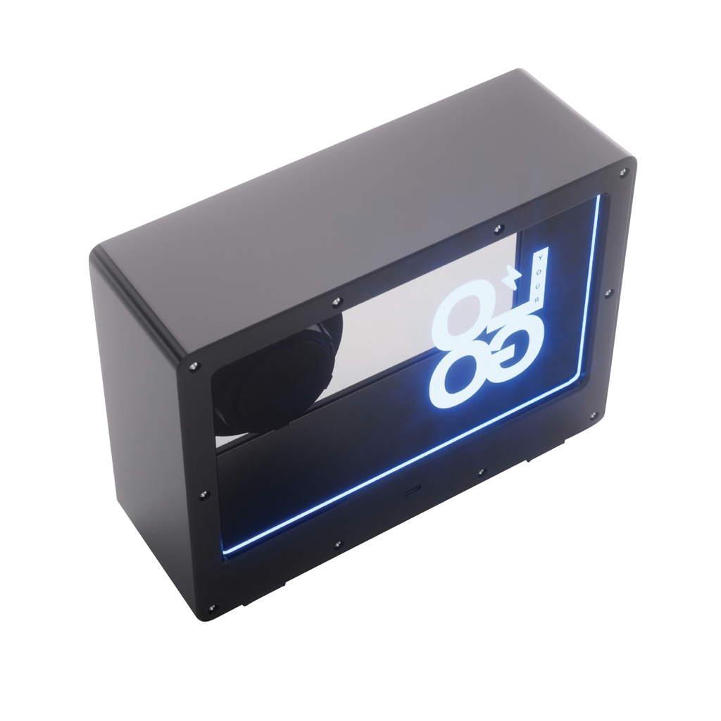 XD Collection Soundclear transparenter 5W Wireless Lautsprecher mit RGB-Licht, mit Logo