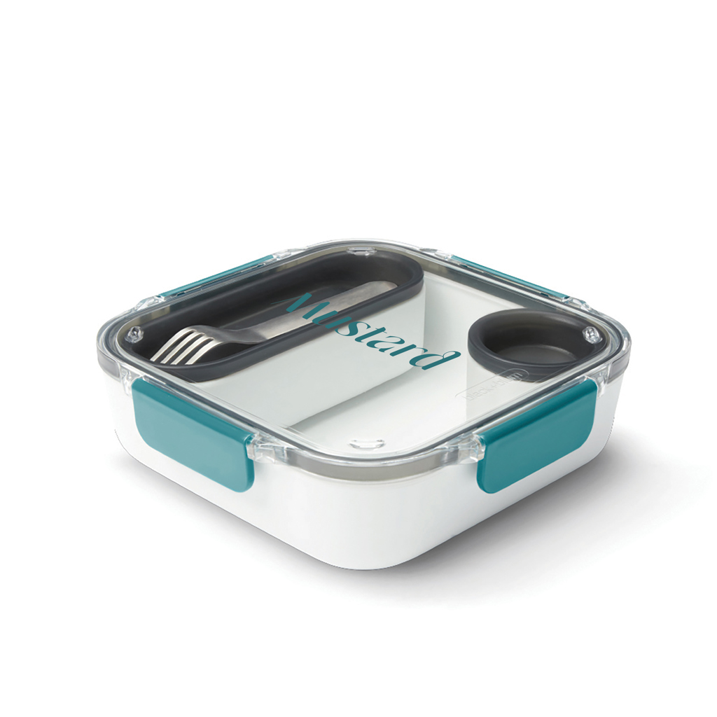 Black + Blum Lunch Box Original – Bento-Lunchbox mit Soßentopf, bedruckbar