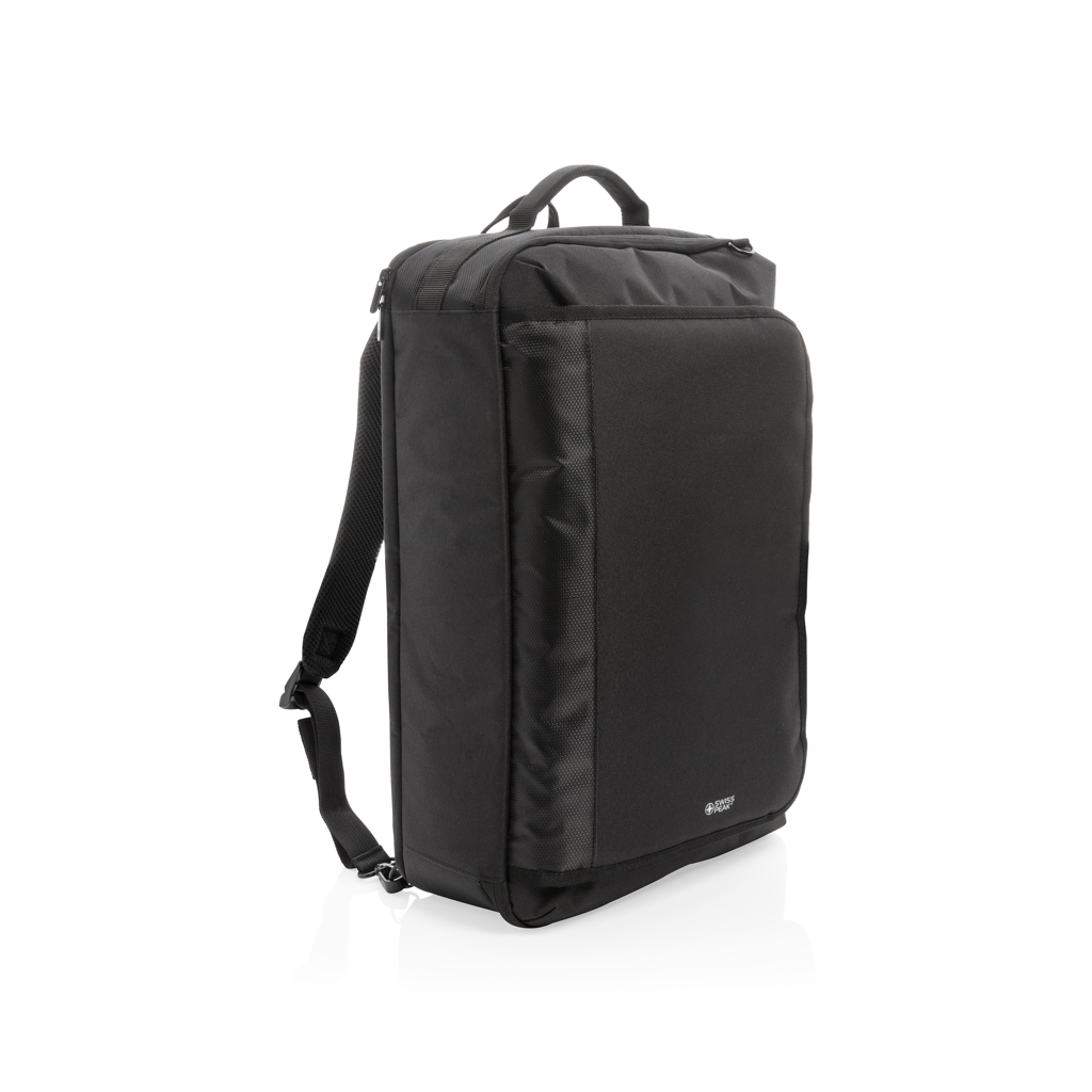 Swiss Peak 4-in-1 Rucksack wandelbar mit 15,6'' Laptopfach, RFID-Schutz, PVC-frei Swiss Peak 4-in-1 Rucksack wandelbar mit 15,6'' Laptopfach, RFID-Schutz, PVC-frei