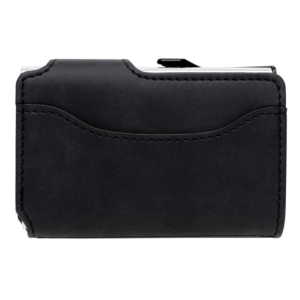 XD Collection RFID Kartenhalter aus Aluminium mit PU-Börse XD Collection RFID Kartenhalter aus Aluminium mit PU-Börse