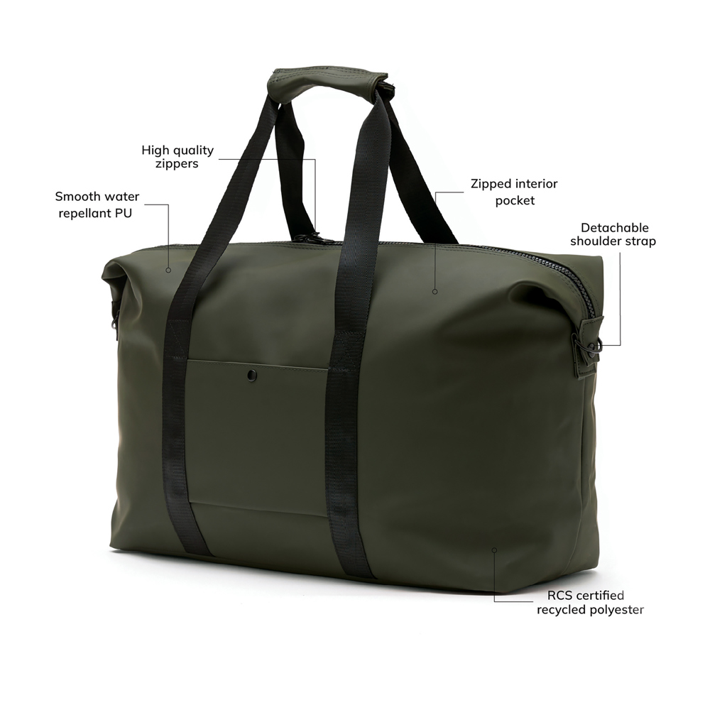 VINGA Baltimore Weekendbag aus Polyester mit PU-Beschichtung — bedruckbar